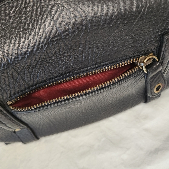 Black Leather Curduroy Travel Bag - Picture 12 of 16
